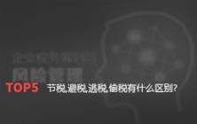 节税，避税，逃税，偷税有什么区别？